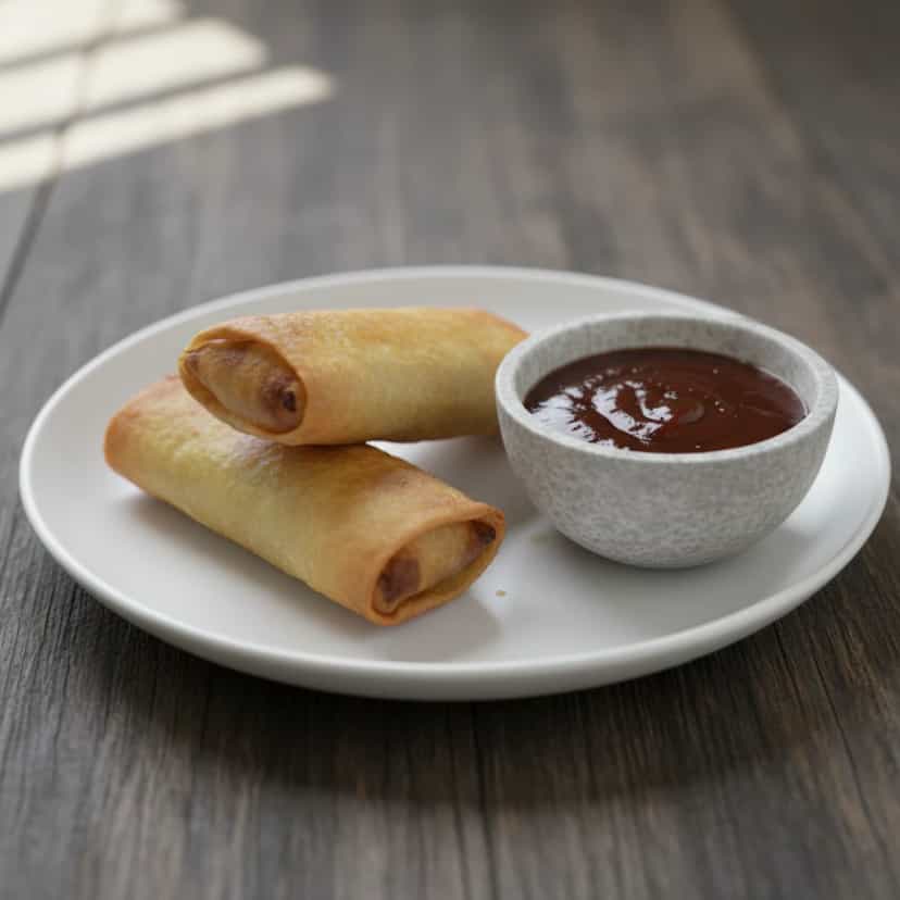 Foto deliciosa de Rolinhos Primavera de Frango pronta para servir - Carnes & Frango
