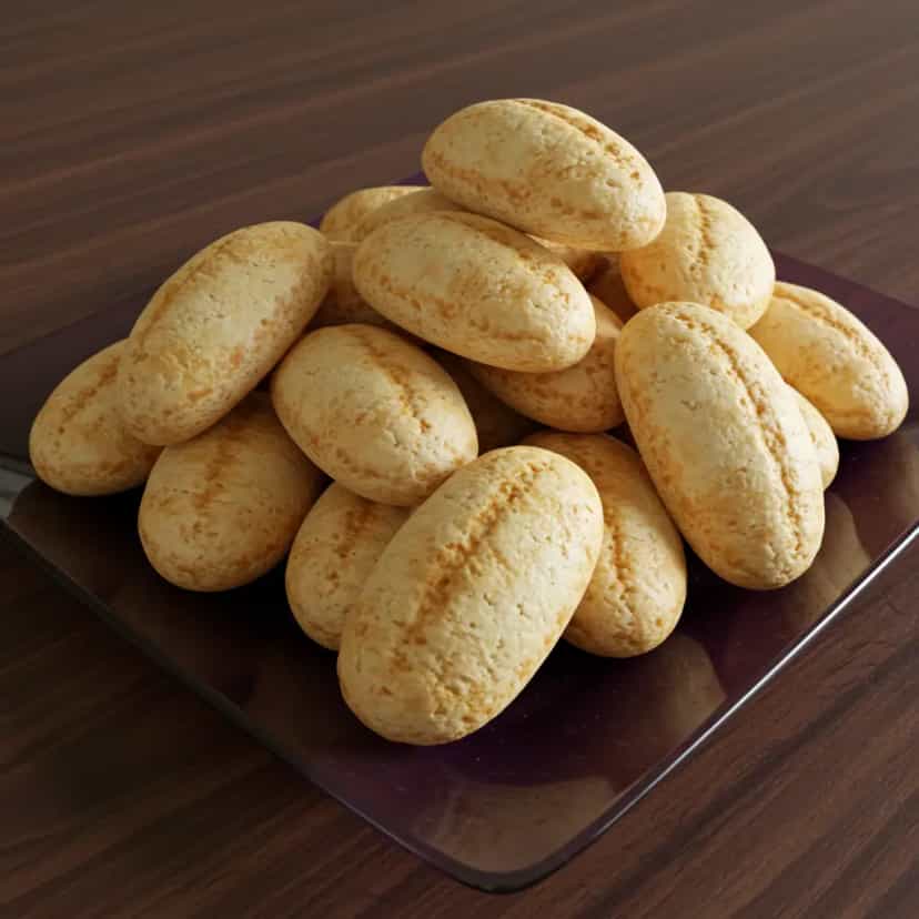 Foto deliciosa de Rosca Caseira de Polvilho Azedo pronta para servir - Lanches de Padaria