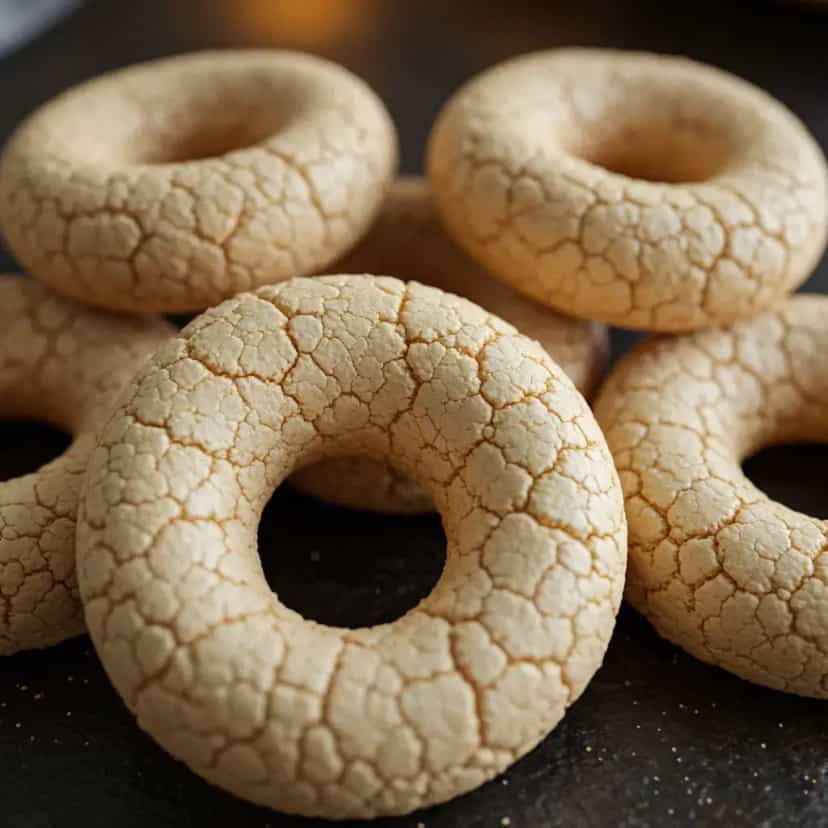 Foto deliciosa de Rosca de Polvilho pronta para servir - Snacks Assados