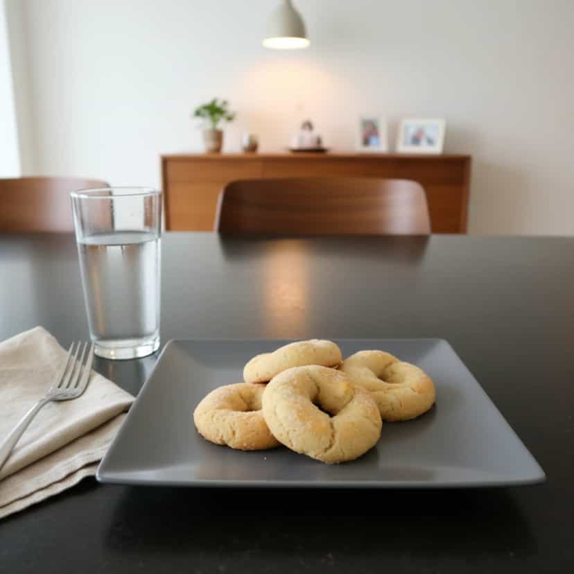 Foto deliciosa de Rosquinhas assadas pronta para servir - Snacks Assados