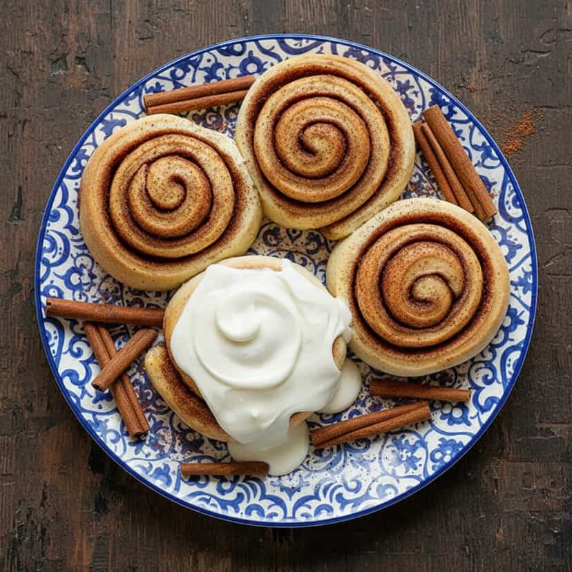 Foto deliciosa de Rosquinhas de Canela Caseiras pronta para servir - Lanches de Padaria