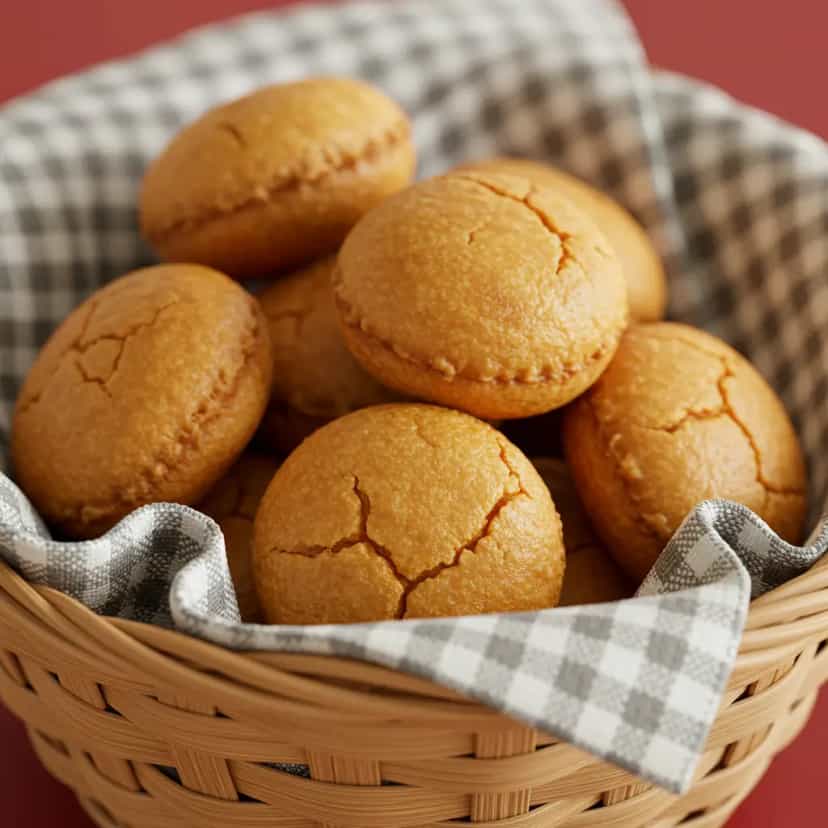Foto deliciosa de Rosquinhas de Polvilho Azedo pronta para servir - Snacks Assados
