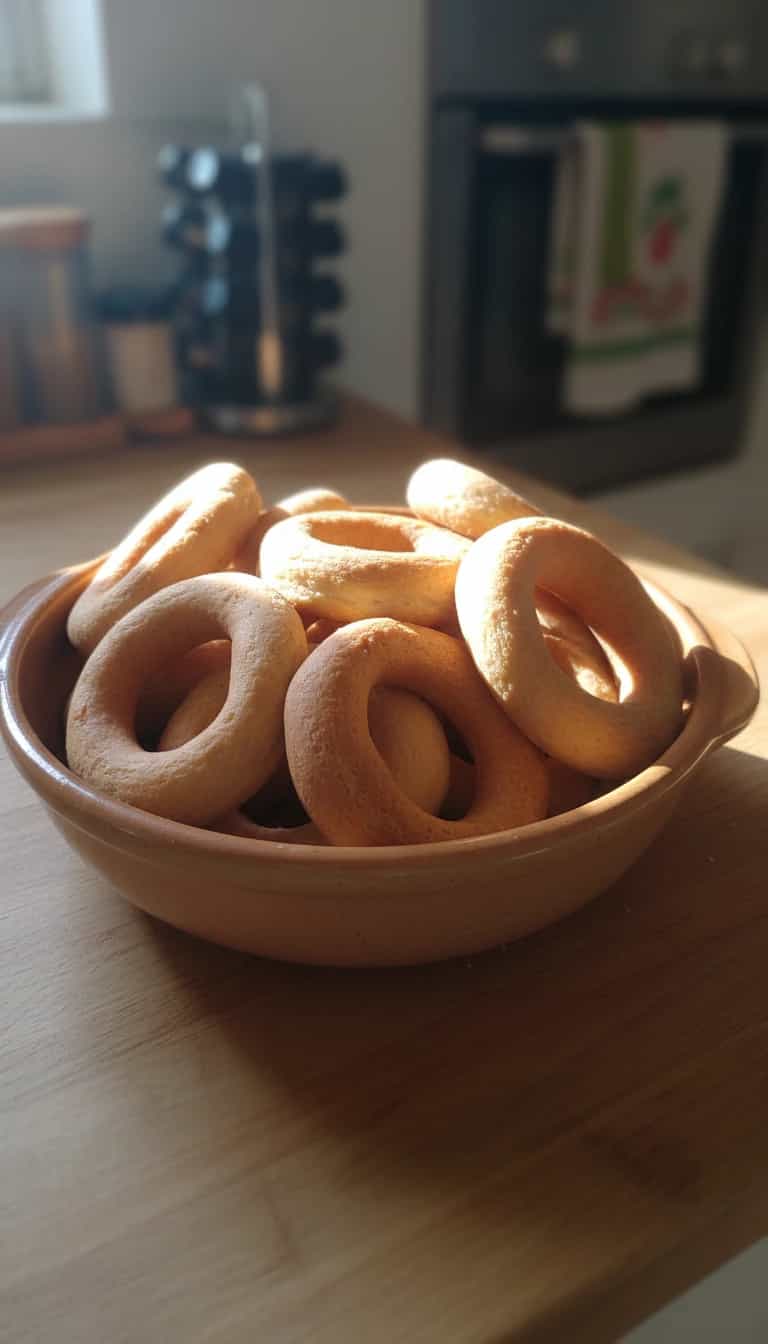 Foto deliciosa de Rosquinhas Fritas de Polvilho Azedo pronta para servir - Salgadinhos