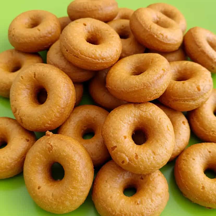 Foto deliciosa de Rosquinhas Fritas pronta para servir - Lanches de Padaria