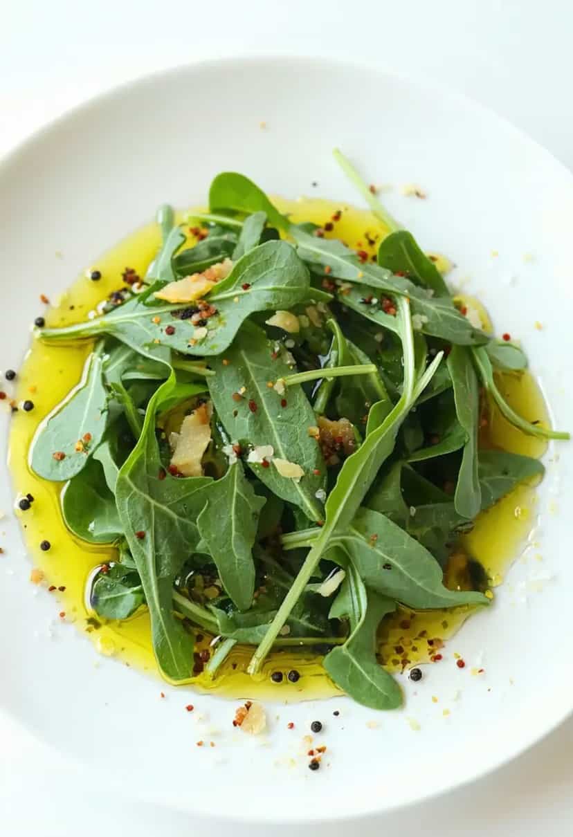 Foto deliciosa de Rucula Refogada com Alho pronta para servir - Outras Receitas