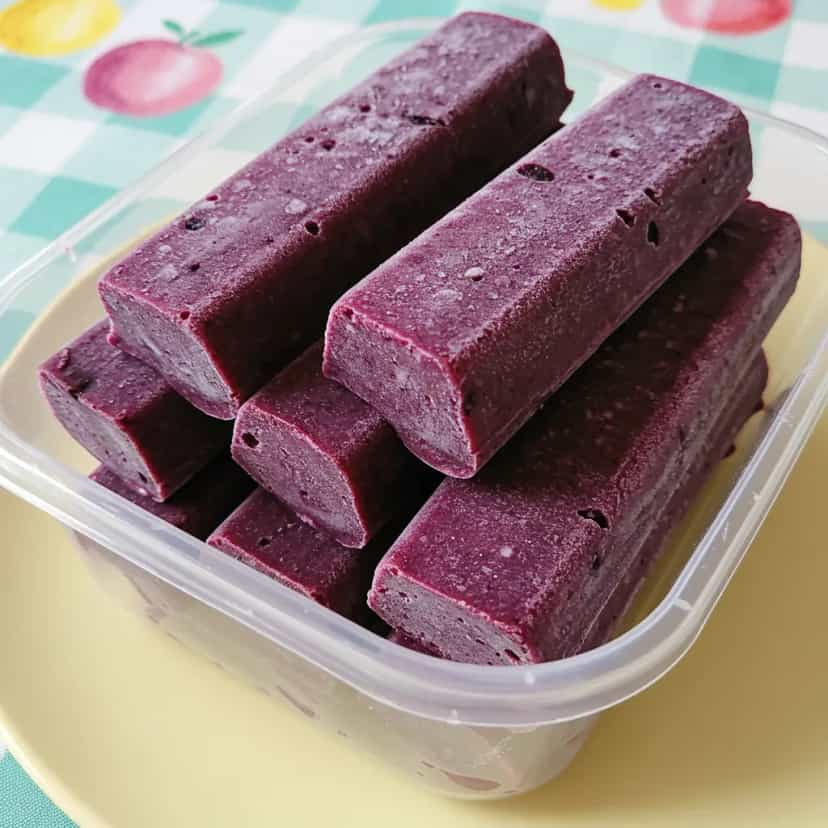 Foto deliciosa de Sacolé Cremoso de Açaí com Guaraná pronta para servir - Doces Gelados & Sorvetes