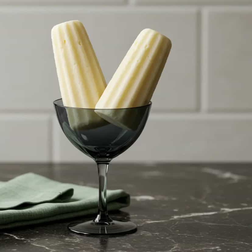 Foto deliciosa de Sacolé Cremoso de Coco pronta para servir - Doces Gelados & Sorvetes