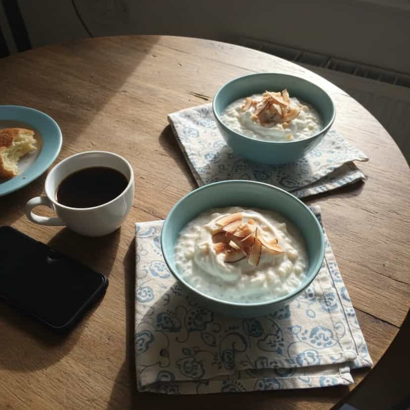 Foto deliciosa de Sagu Cremoso com Leite de Coco pronta para servir - Pudins & Cremes