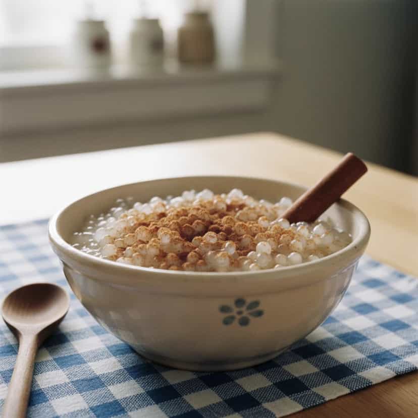 Foto deliciosa de Sagu Cremoso de Microondas pronta para servir - Pudins & Cremes