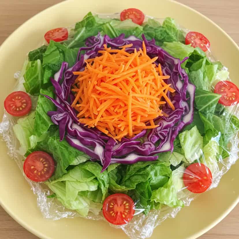 Foto deliciosa de Salada Colorida Festiva pronta para servir - Saladas