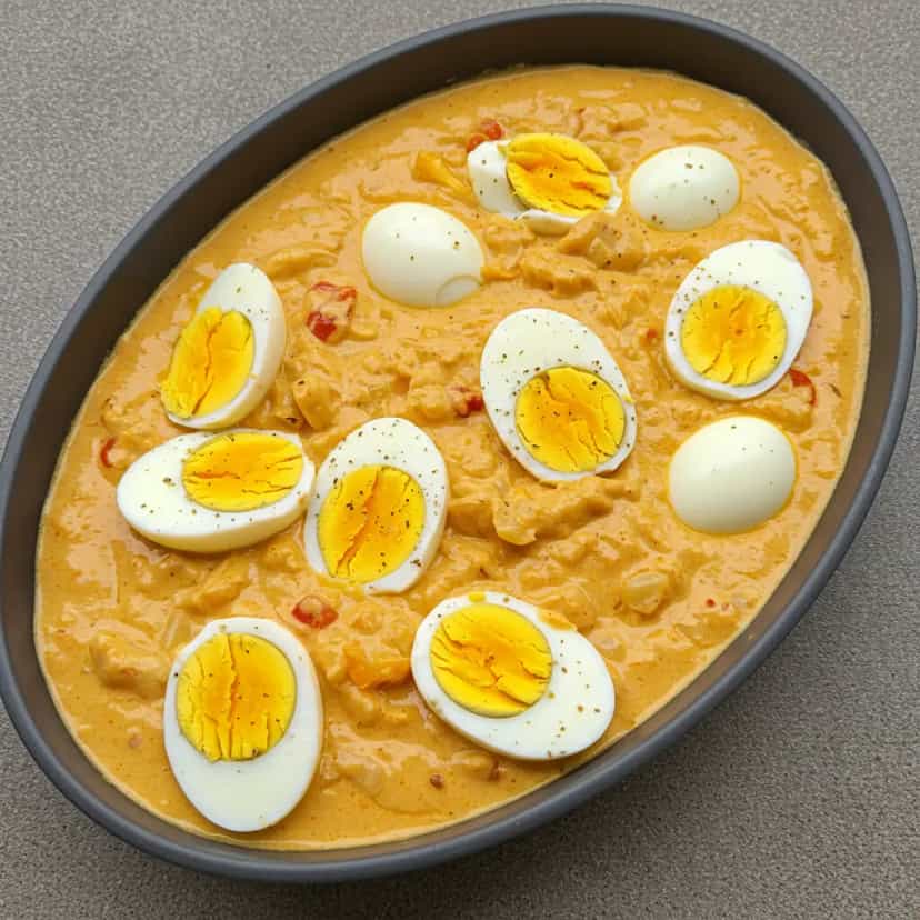 Foto deliciosa de Salada Cremosa de Bacalhau pronta para servir - Saladas