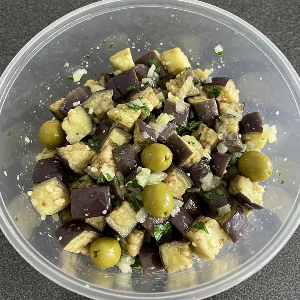 Salada de Berinjela ao Vinagrete