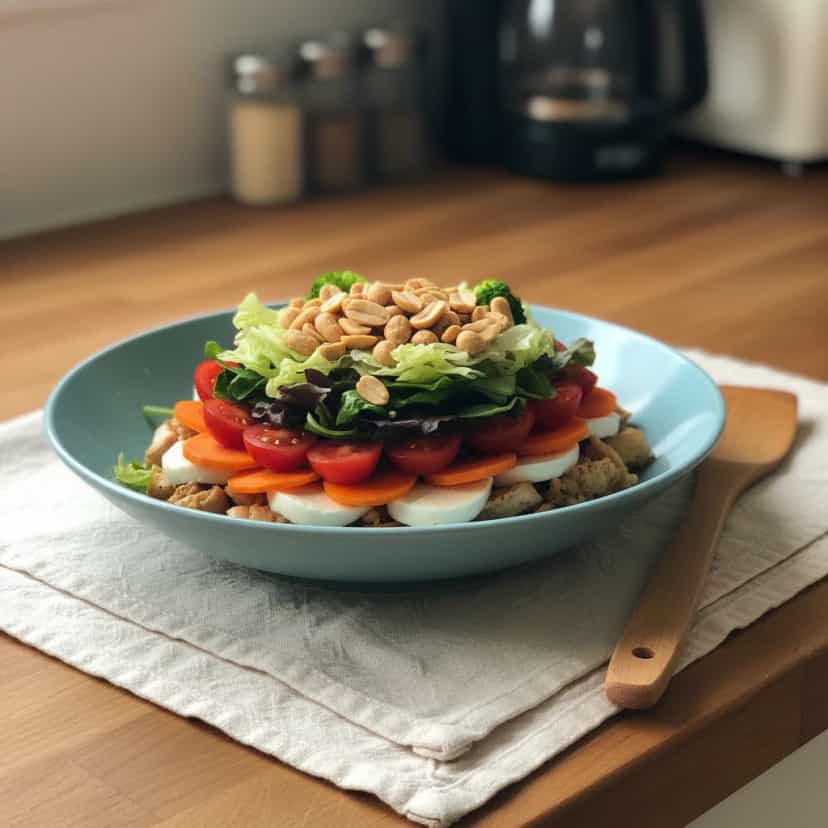 Foto deliciosa de Salada de Frango no Pote pronta para servir - Outras Receitas