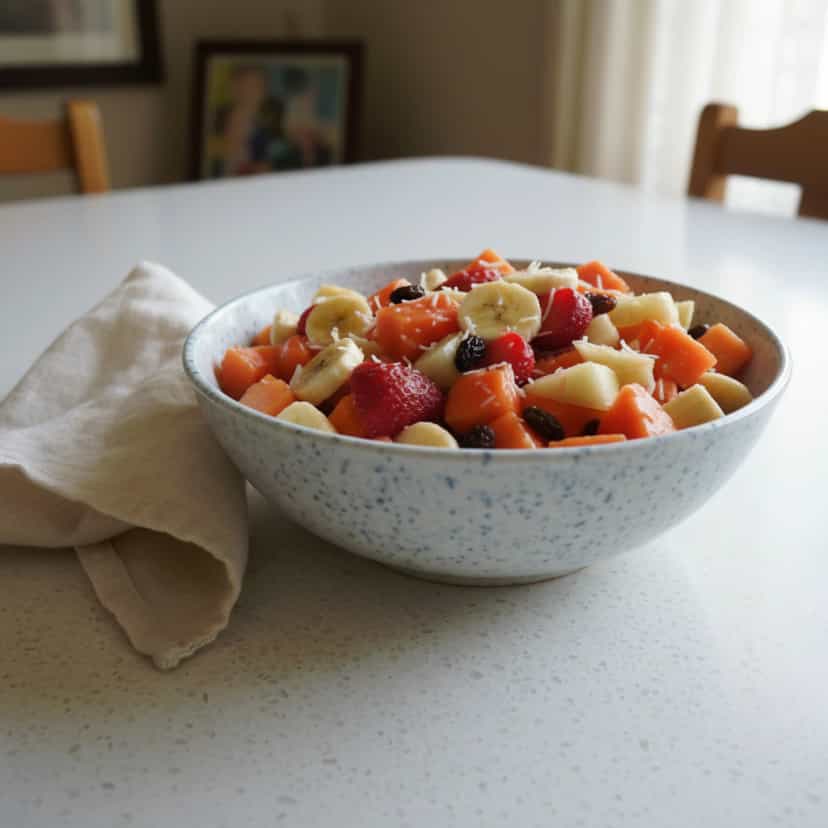 Foto deliciosa de Salada de Frutas Refrescante pronta para servir - Outras Receitas