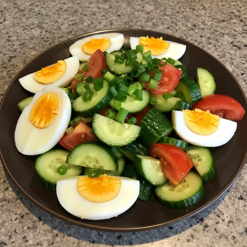Salada de Ovos Refrescante