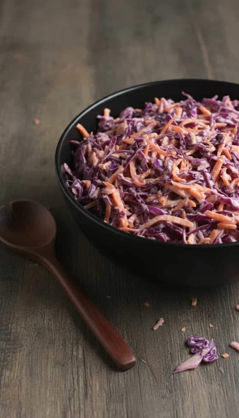 Foto deliciosa de Salada de Repolho Cremosa pronta para servir - Saladas