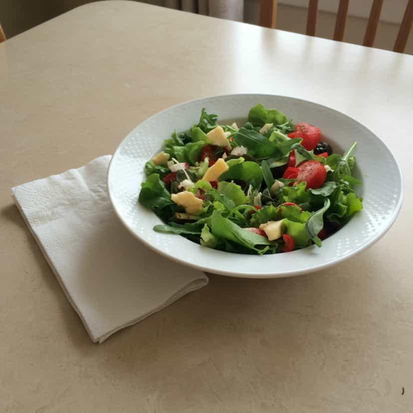 Foto deliciosa de Salada de Rúcula com Hortelã pronta para servir - Outras Receitas