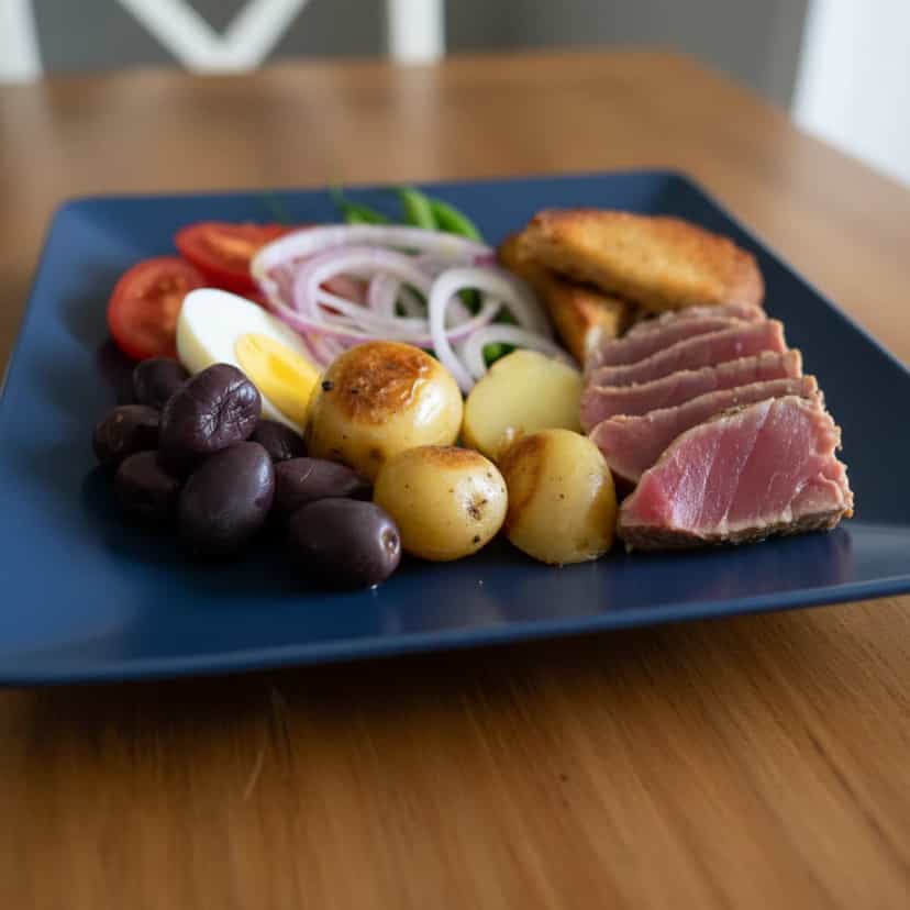 Foto deliciosa de Salada Niçoise pronta para servir - Saladas
