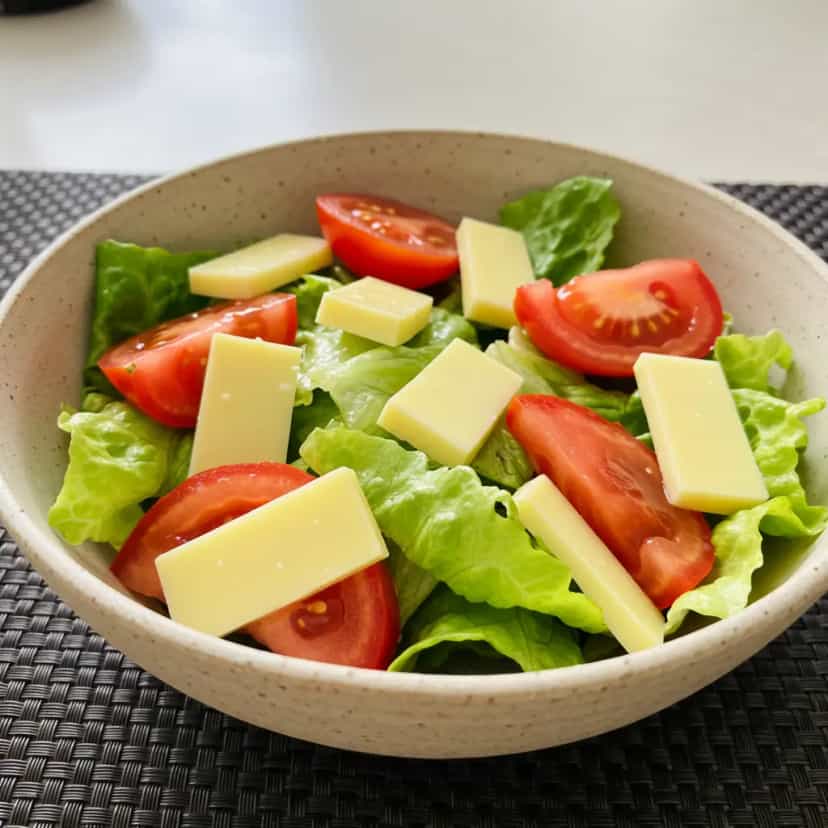 Foto deliciosa de Salada Refrescante com Molho de Limão pronta para servir - Saladas