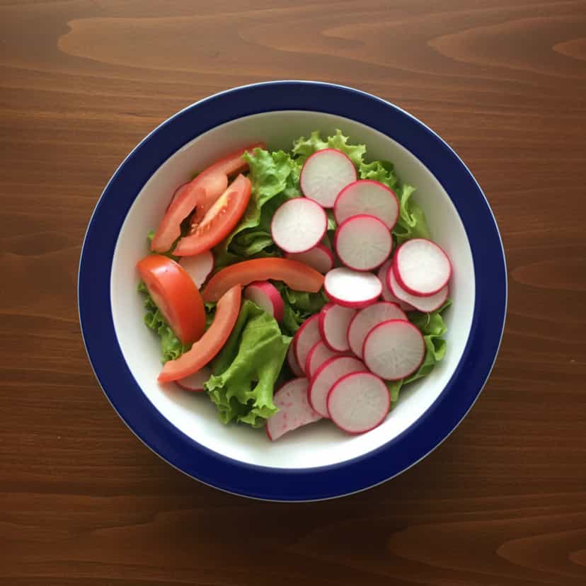 Foto deliciosa de Salada Refrescante de Rabanete pronta para servir - Outras Receitas
