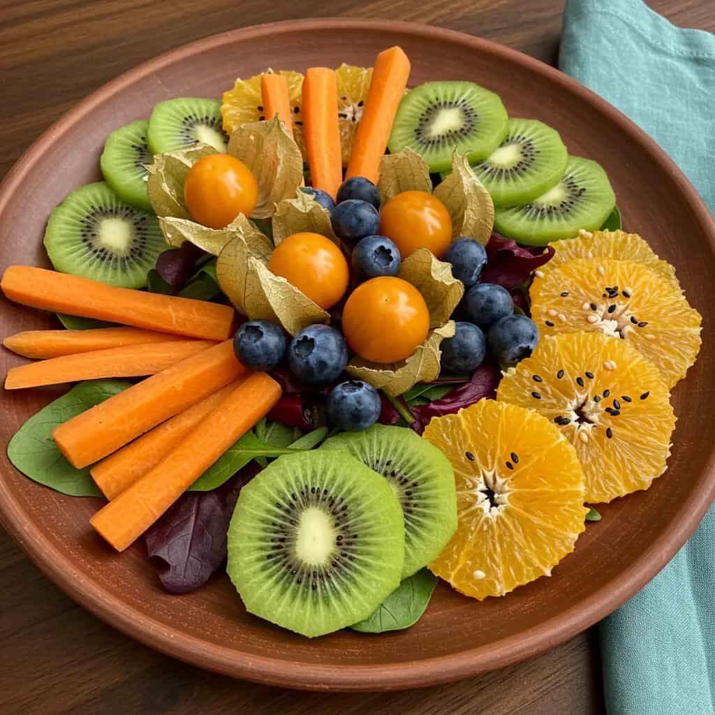 Salada Tropical com Physalis