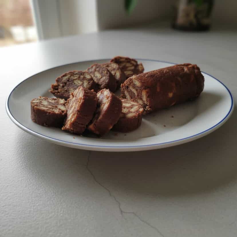 Foto deliciosa de Salame de Chocolate Caseiro pronta para servir - Outras Receitas