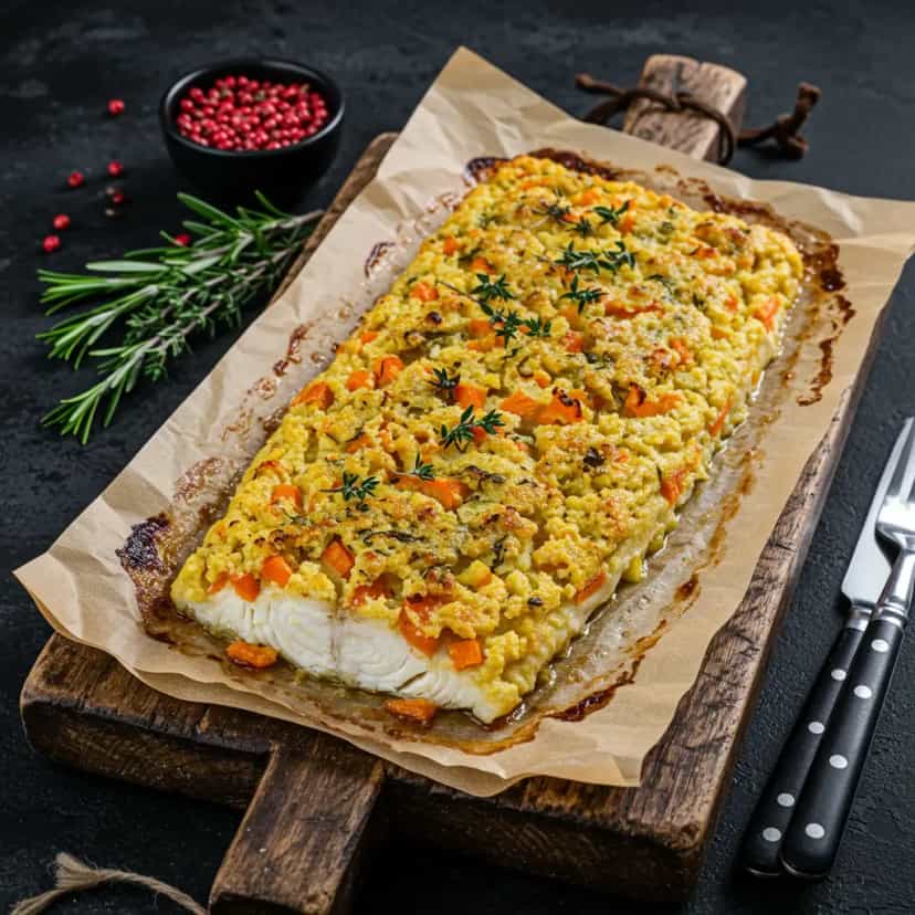Foto deliciosa de Salmão Assado na Churrasqueira pronta para servir - Peixes & Frutos do Mar