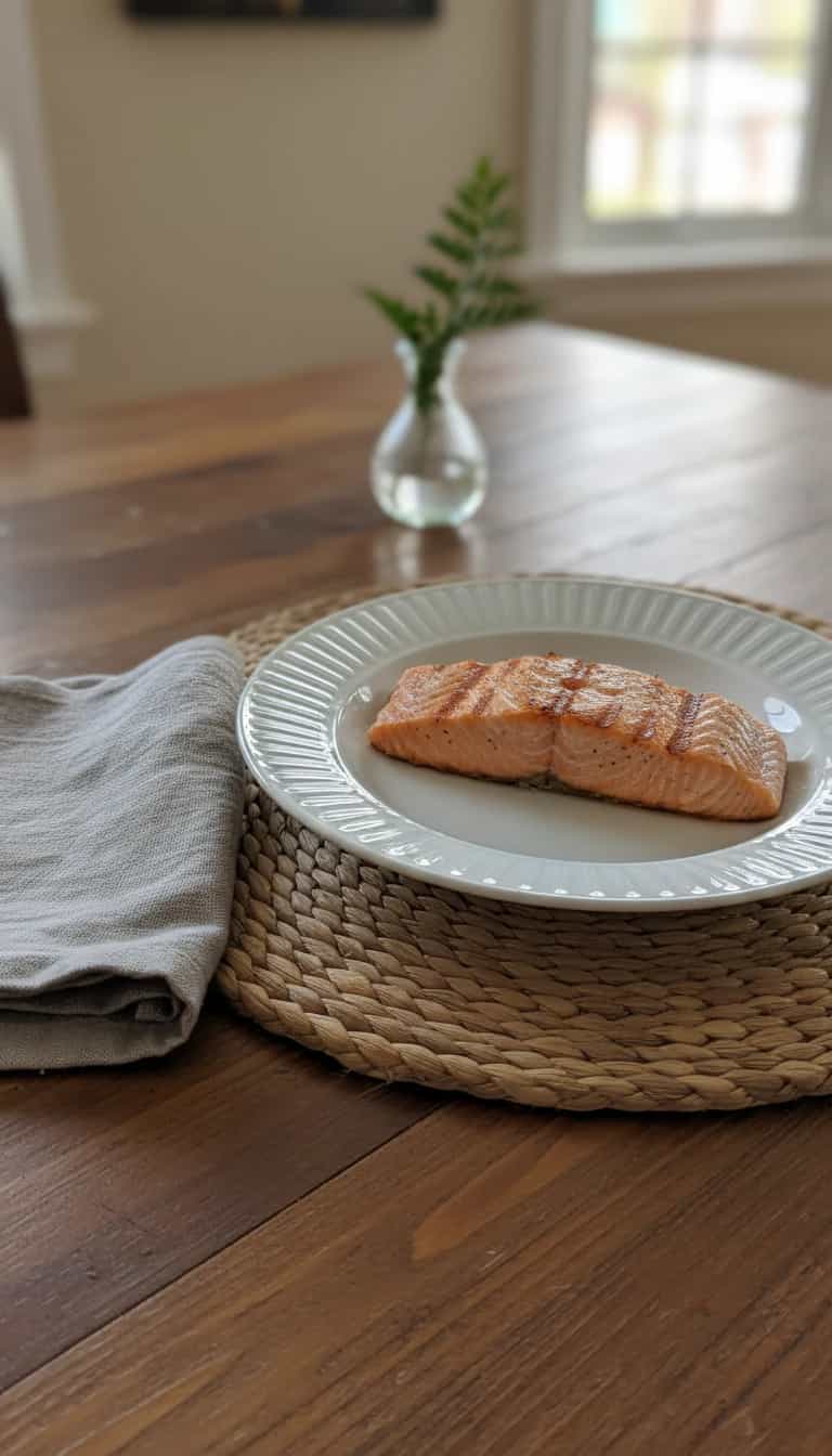 Foto deliciosa de Salmão com Molho de Pêra e Maracujá pronta para servir - Peixes & Frutos do Mar