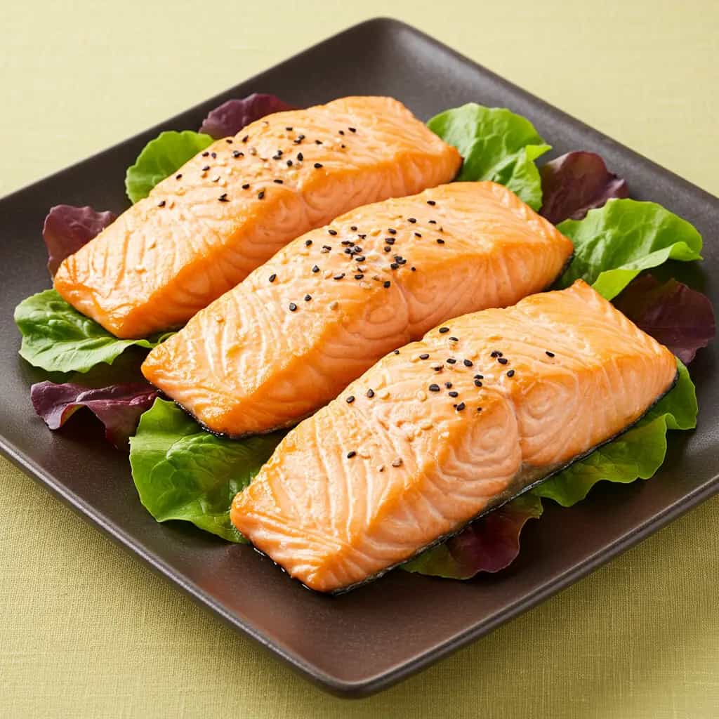 Salmão Grelhado com Molho Teriyaki