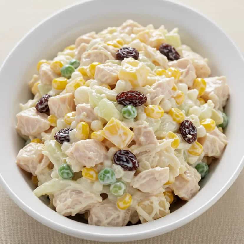 Foto deliciosa de Salpicão de Frango pronta para servir - Carnes & Frango