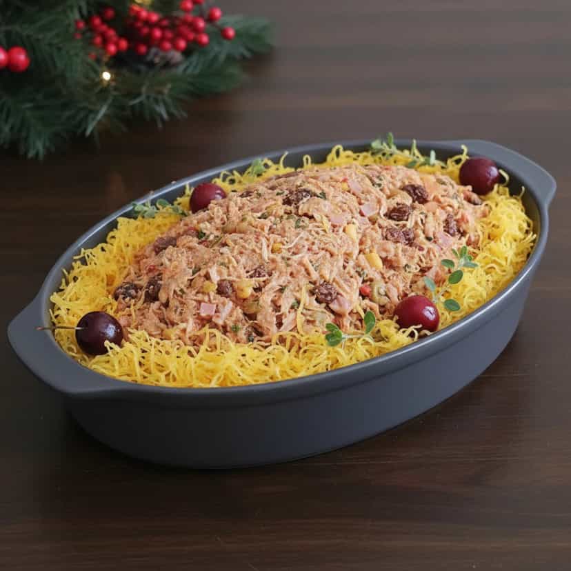 Foto deliciosa de Salpicão de Frango pronta para servir - Carnes & Frango