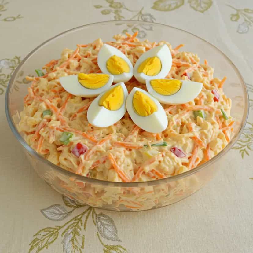 Foto deliciosa de Salpicão de Frango Festivo pronta para servir - Carnes & Frango