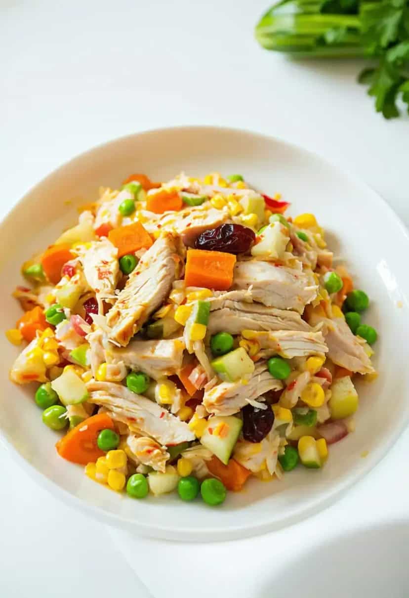 Foto deliciosa de Salpicão de Frango pronta para servir - Saladas