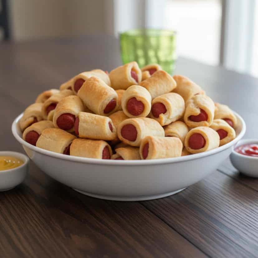 Foto deliciosa de Salsichas Assadas pronta para servir - Salgadinhos
