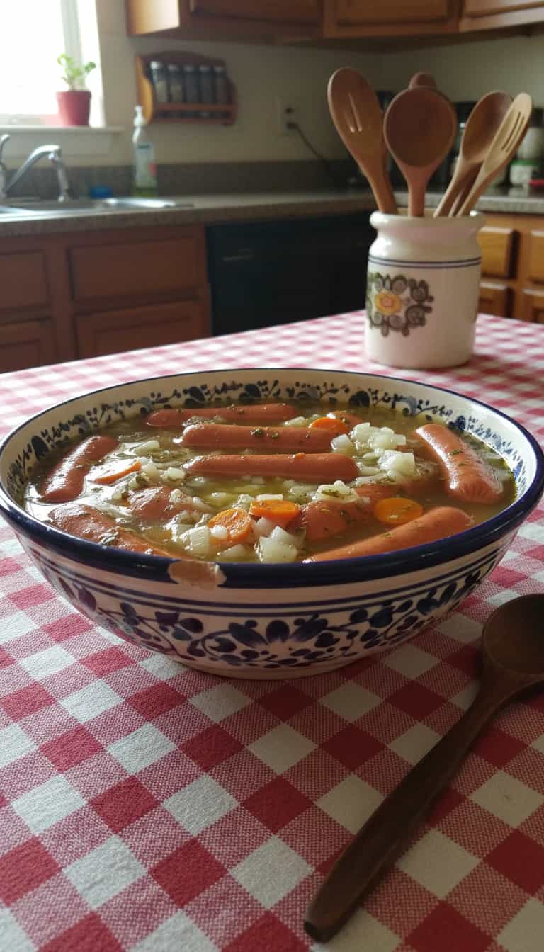 Foto deliciosa de Salsichas em Conserva Caseira pronta para servir - Salgadinhos