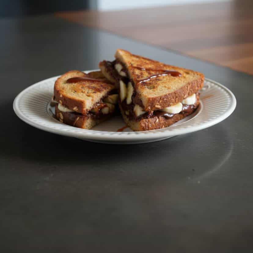 Foto deliciosa de Sanduíche de Avelã com Caramelo pronta para servir - Outras Receitas