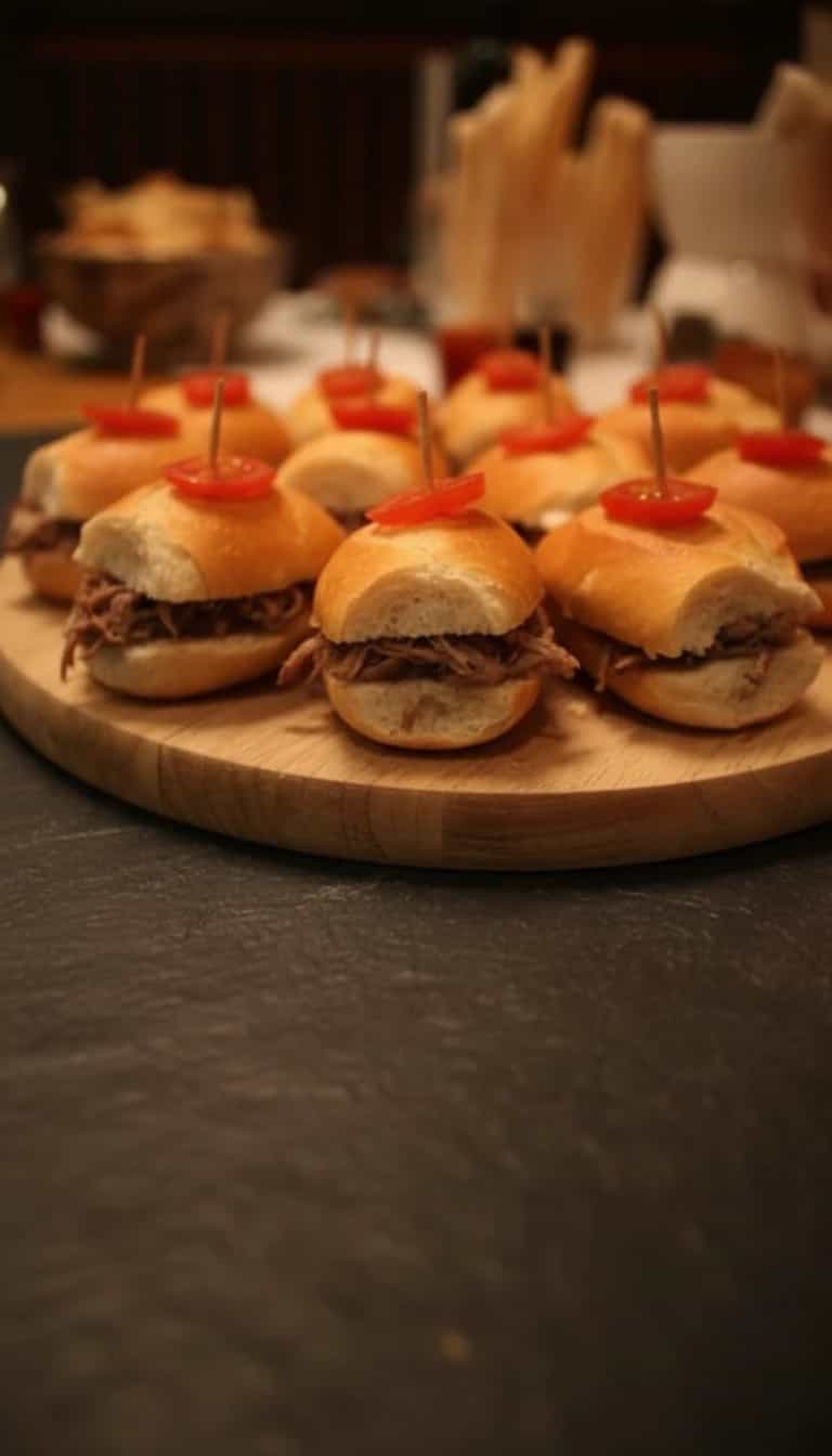 Foto deliciosa de Sanduíche de carne louca pronta para servir - Lanches de Padaria