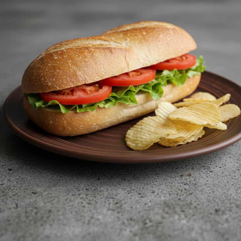 Foto deliciosa de Sanduíche de Filé à Milanesa pronta para servir - Lanches de Padaria