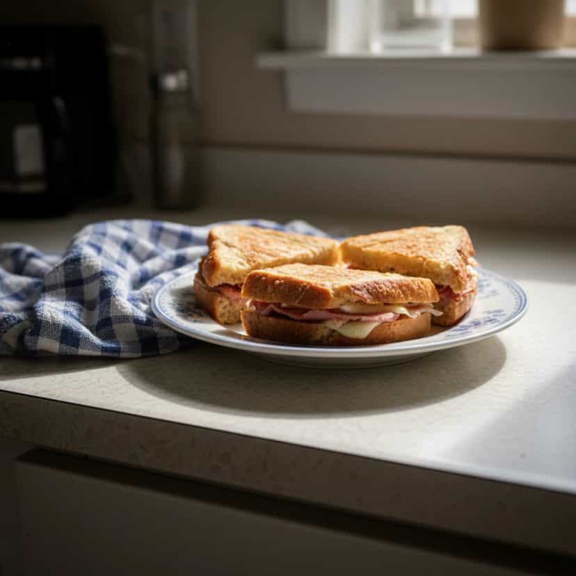 Foto deliciosa de Sanduíche de Forno pronta para servir - Lanches de Padaria