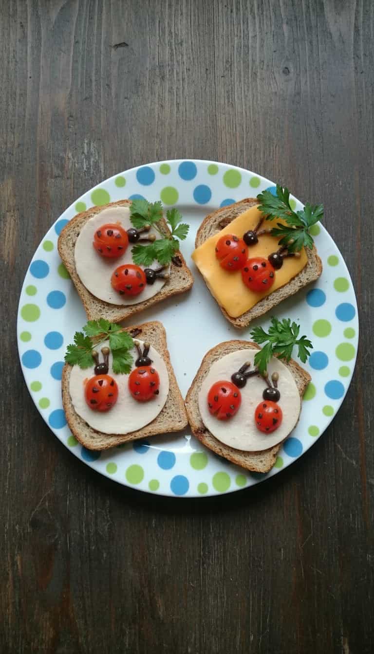 Foto deliciosa de Sanduíche de Joaninhas pronta para servir - Outras Receitas