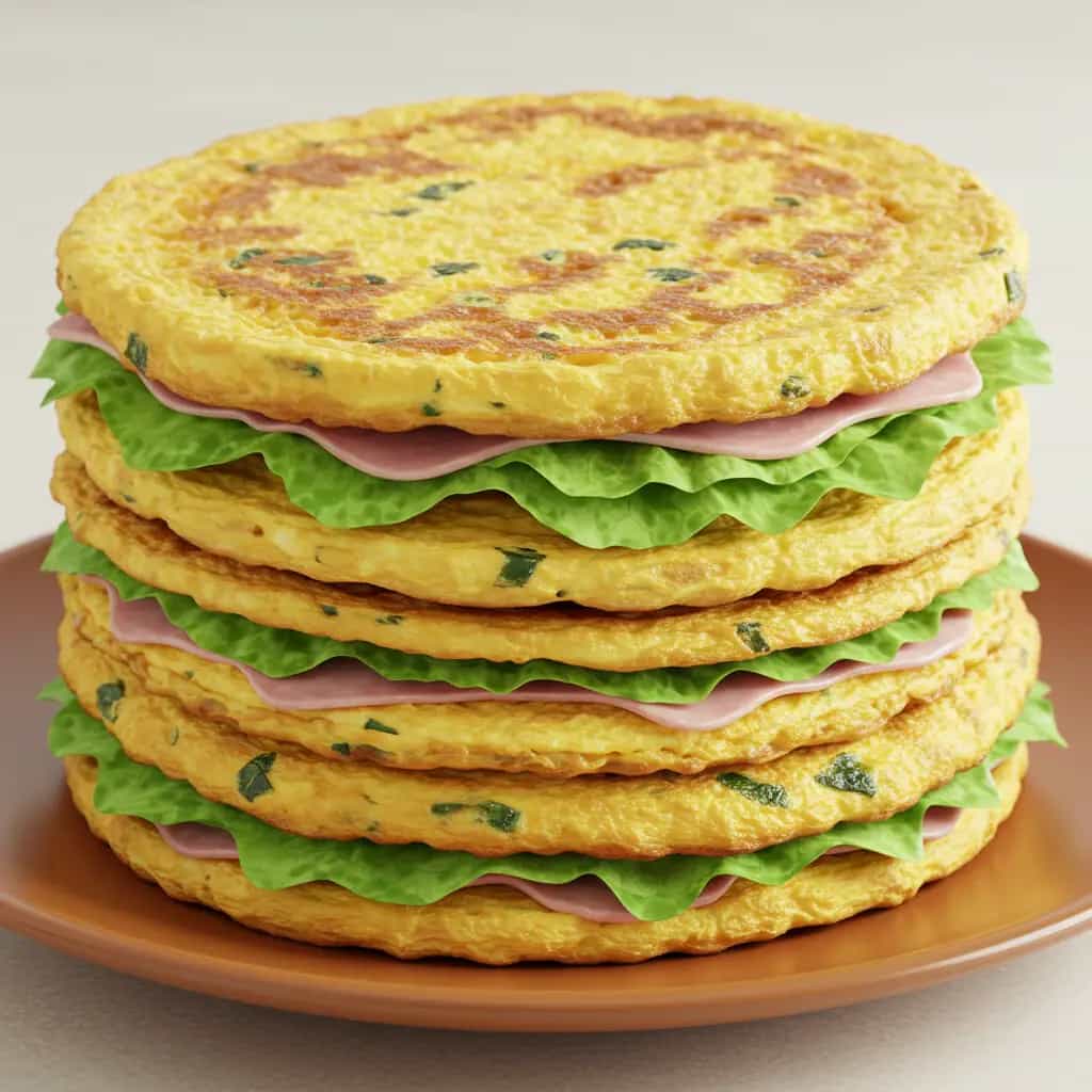 Sanduíche de Omeletes Variadas