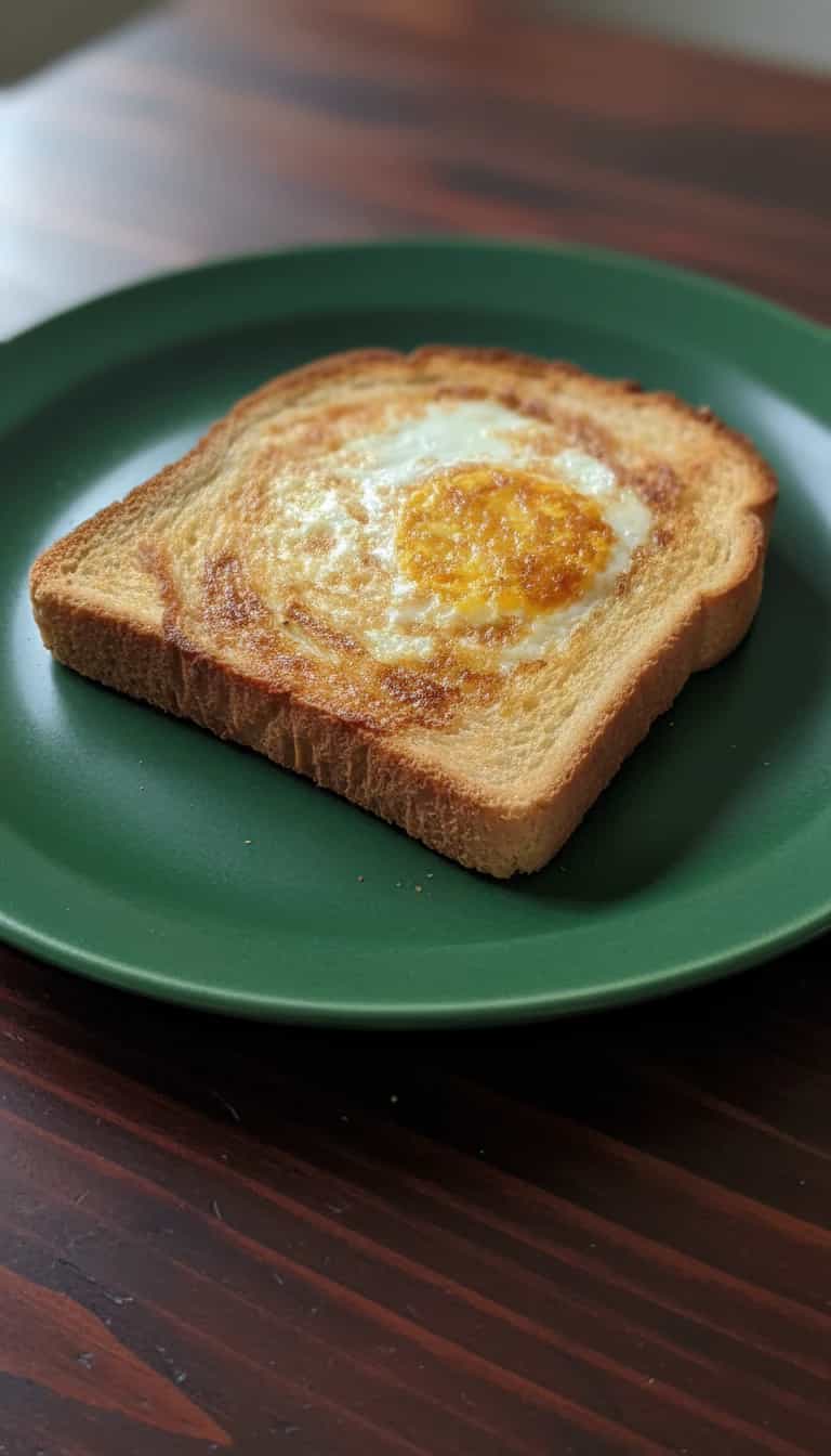 Foto deliciosa de Sanduíche de Ovo no Ninho pronta para servir - Ovos