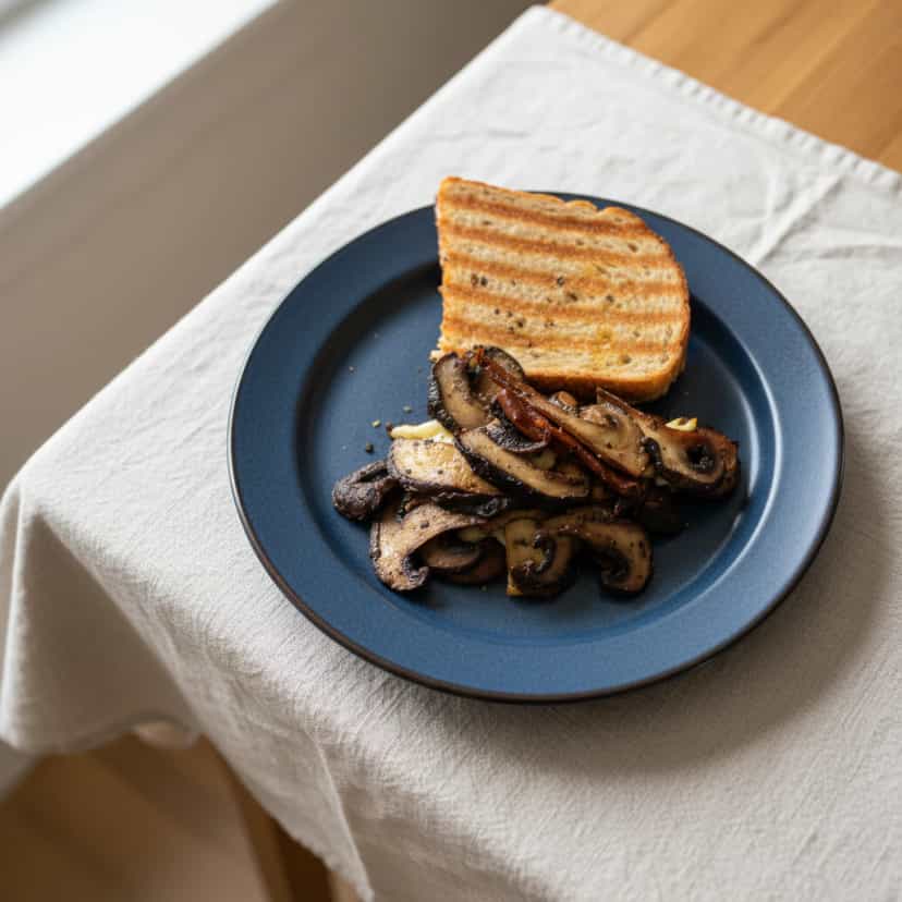 Foto deliciosa de Sanduíche de Portobello pronta para servir - Lanches de Padaria