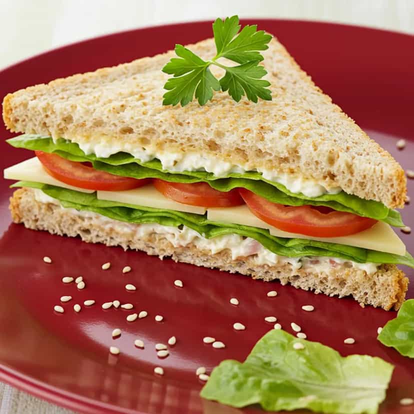 Foto deliciosa de Sanduíche Light de Peito de Peru pronta para servir - Outras Receitas