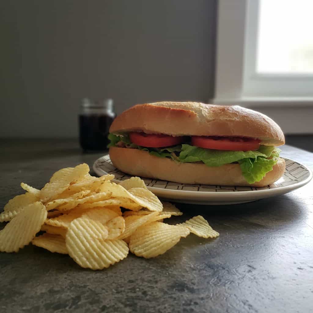 Sanduíche Light de Ricota e Peru