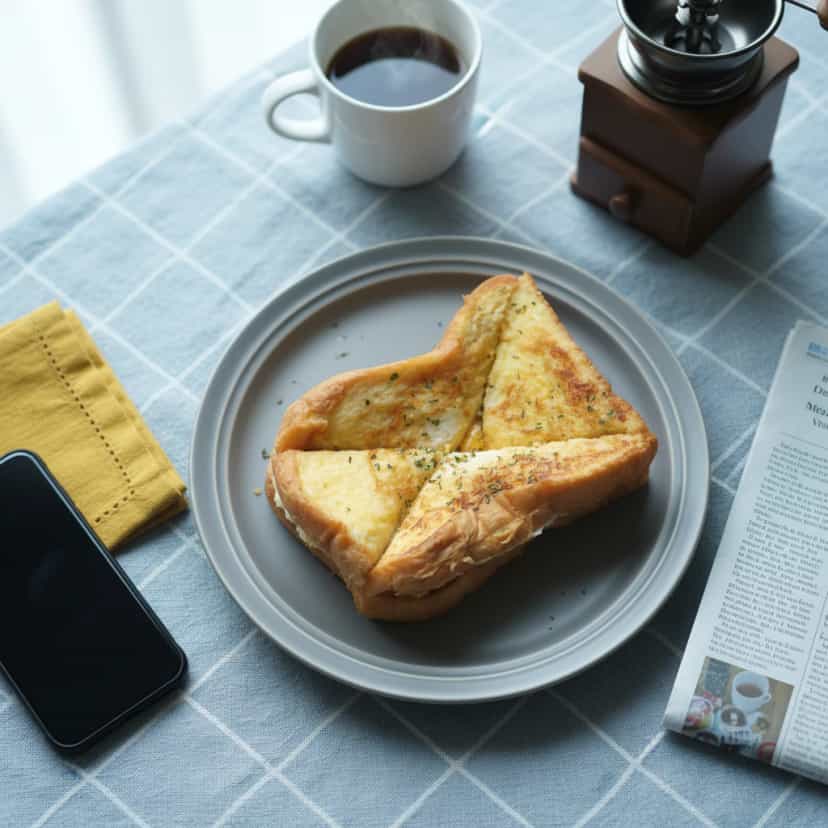 Foto deliciosa de Sanduíche Monte Cristo pronta para servir - Lanches de Padaria