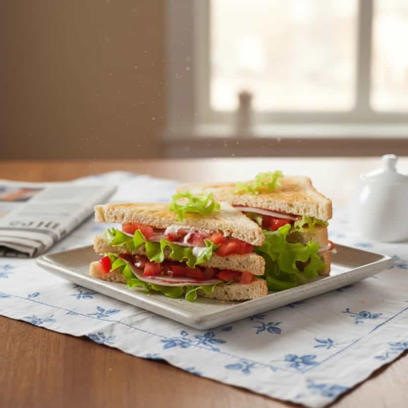 Foto deliciosa de Sanduíche Natural pronta para servir - Snacks Naturais