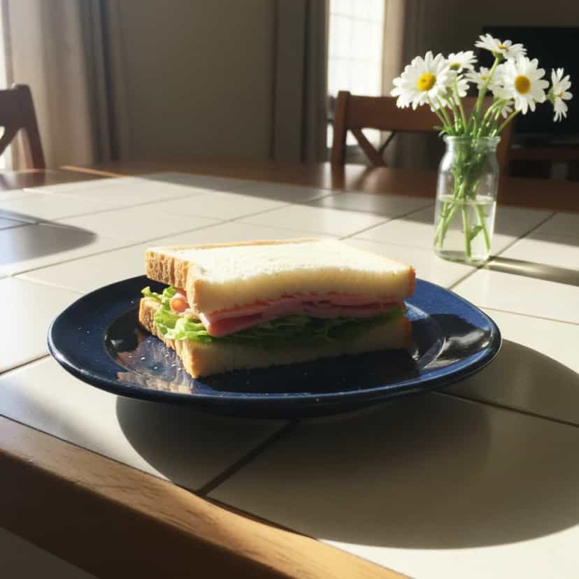 Foto deliciosa de Sanduíche Natural de Ricota pronta para servir - Snacks Naturais