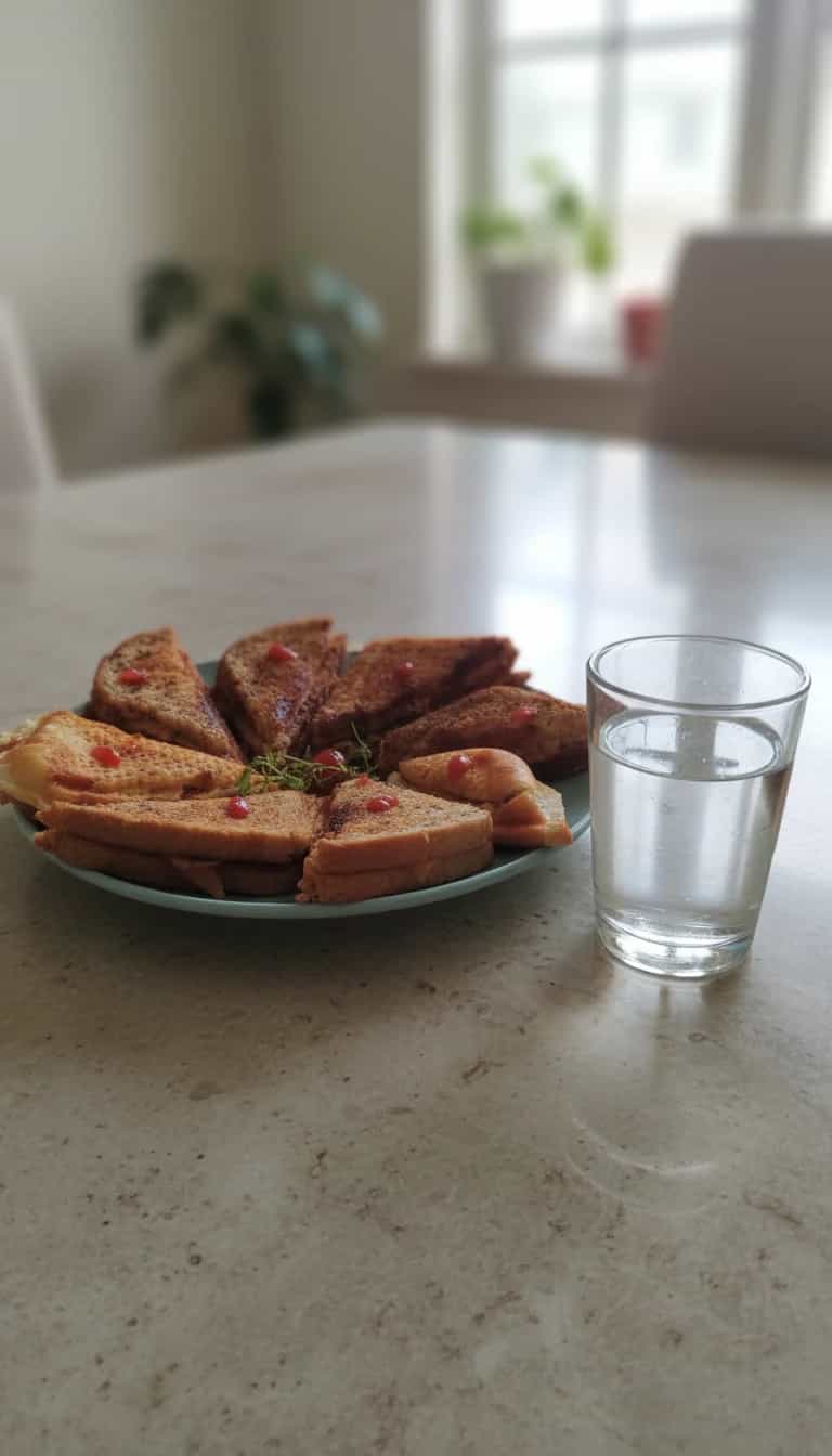 Foto deliciosa de Sanduíche Quente de Frango e Queijo pronta para servir - Snacks Assados