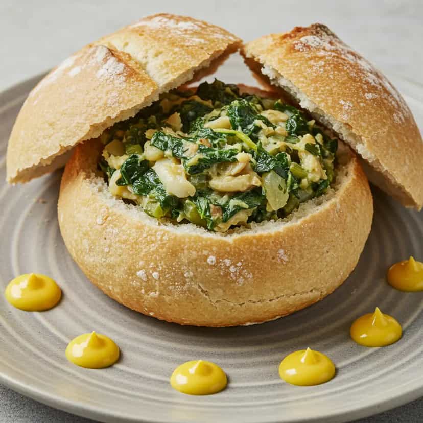 Foto deliciosa de Sanduíche Surpresa de Atum pronta para servir - Lanches de Padaria